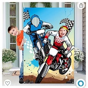 Dirtbike themed party decor